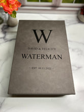 Load image into Gallery viewer, Engraved Gift Box with Champagne Flutes