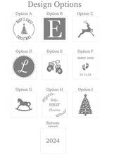 Load image into Gallery viewer, Baby's First Christmas Block Ornament