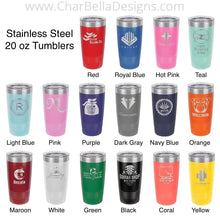 Load image into Gallery viewer, Custom Engraved 20 oz Coffee Tumbler (15 additional colors available!)