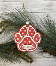 Load image into Gallery viewer, Dog Paw Ornament