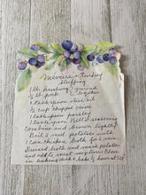 Load image into Gallery viewer, Family recipe used for engraving in example cutting board.