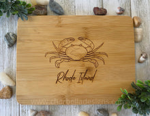 Load image into Gallery viewer, Ocean State Mini Bamboo Engraved Cutting Board
