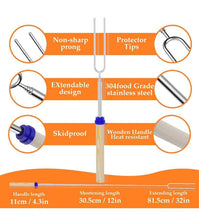 Load image into Gallery viewer, Set of 8 Engraved Roasting Sticks