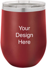 Load image into Gallery viewer, Custom Engraved 12 oz Wine Tumbler (15 additional colors available!)