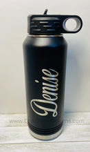 Load image into Gallery viewer, Personalized Name 32 oz Water Bottle (15 additional colors available!)