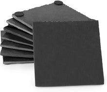 Load image into Gallery viewer, Custom Square Slate Coasters (set of 4)