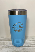 Load image into Gallery viewer, Engraved Name/Monogram 20 oz Coffee Tumbler (9 designs and 15 additional colors!)