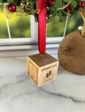 Load image into Gallery viewer, Baby&#39;s First Christmas Block Ornament
