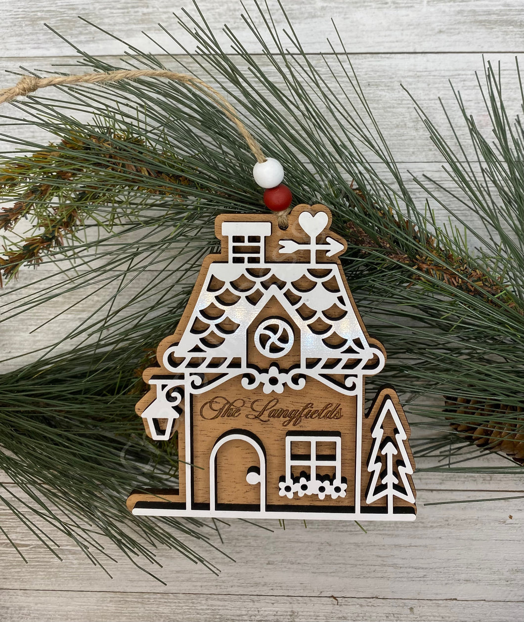 Gingerbread House Personalized Ornament