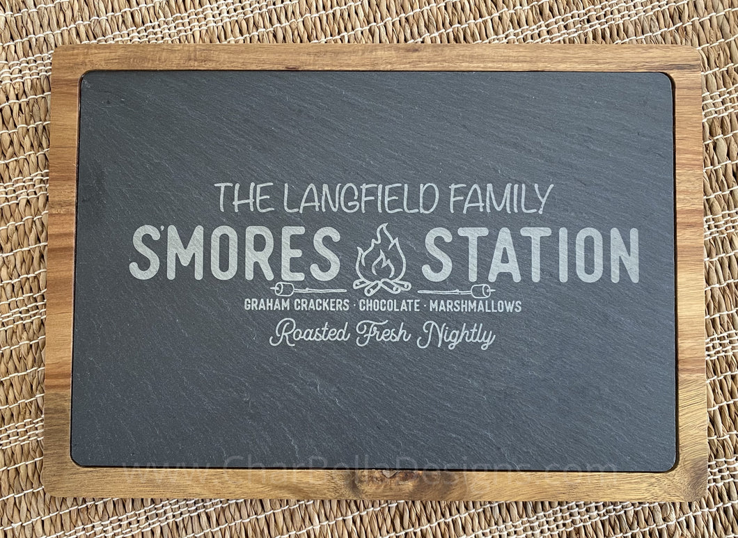 Engraved S'mores Board