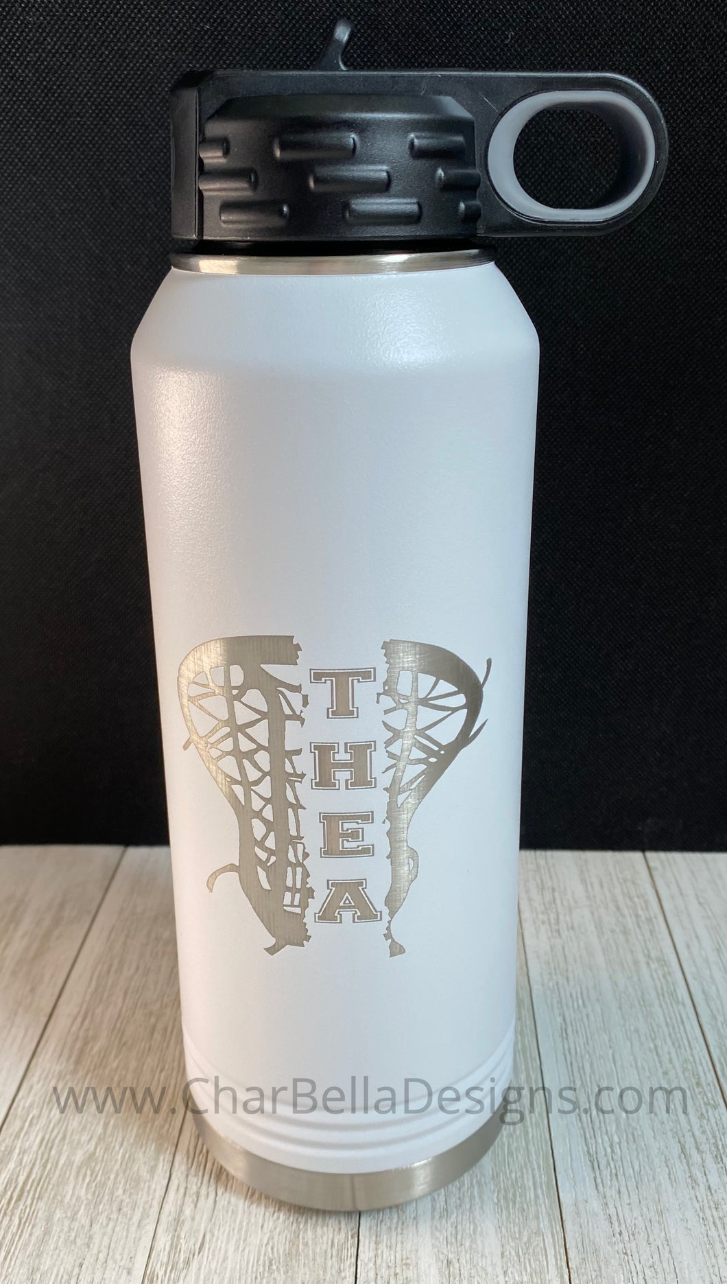 Personalized Engraved Sports Themed 32 oz Water Bottle (15 additional colors available!)